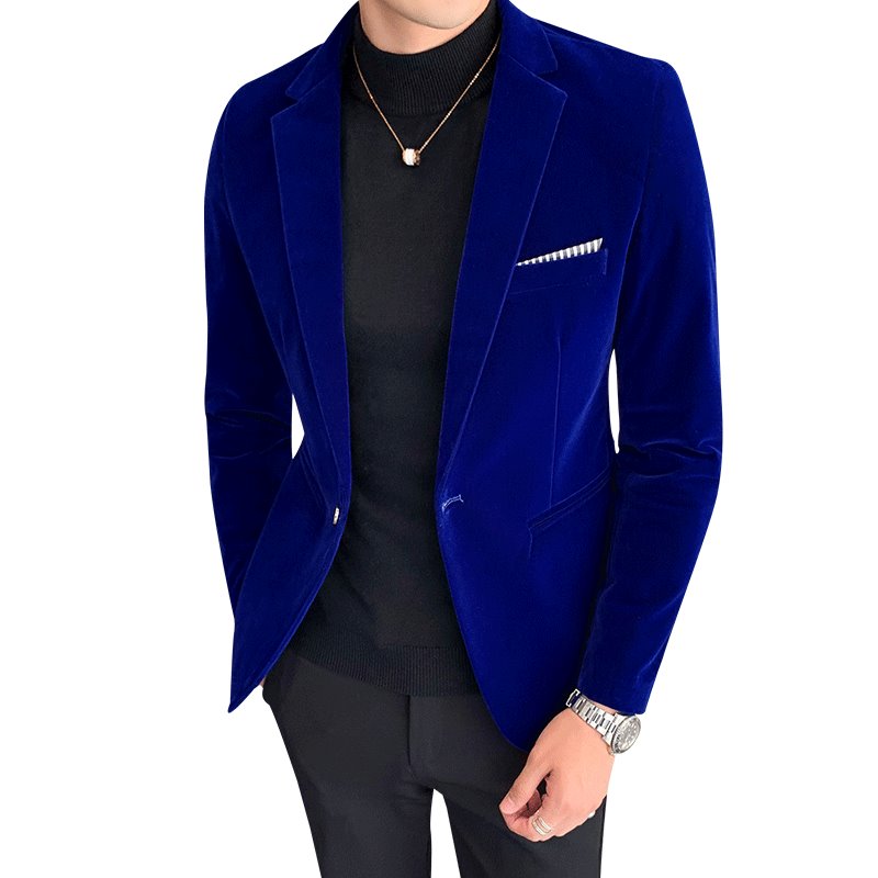 Blazer Masculino Tecido Aveludado JCM32 - Blazer Masculino Tecido Aveludado Casa Tech 