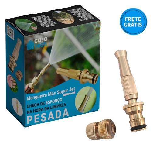 Bocal Mangueira Max - Hidrojato g7p10 - bocal mangueira max Casa Tech Loja Bocal + Conector 