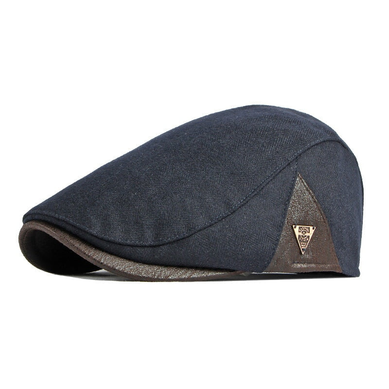 Boina Masculina Italiana Clássica CBM03 - Boina Masculina Italiana Clássica Casa Tech Azul Marinho 