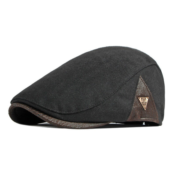 Boina Masculina Italiana Clássica CBM03 - Boina Masculina Italiana Clássica Casa Tech Preto 