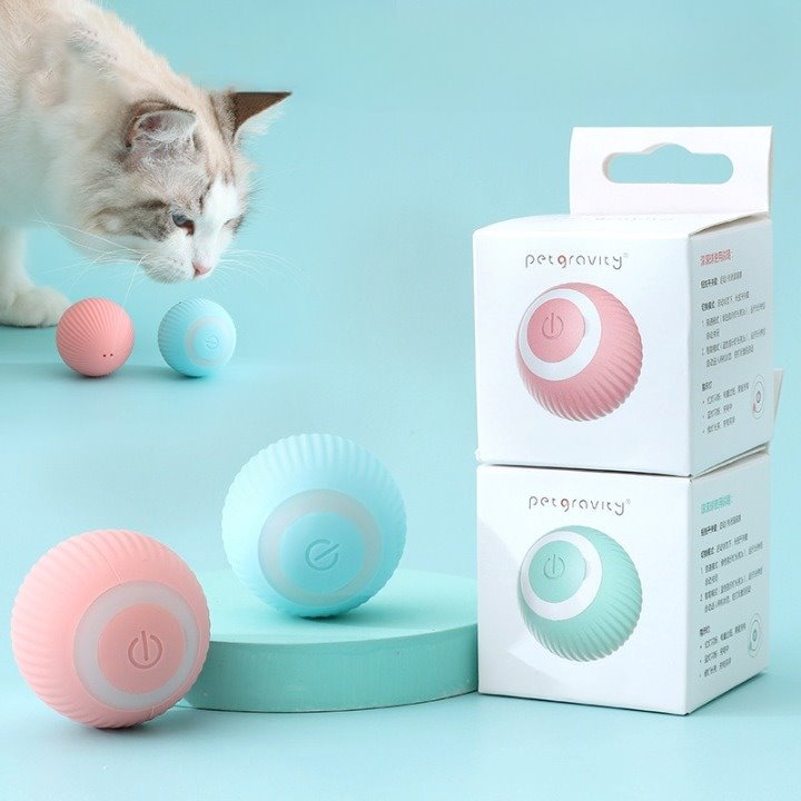 Bola Elétrica Interativa para Gatos CAT02 - Bola Elétrica Interativa para Gatos Casa Tech 