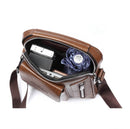 Bolsa Carteiro Masculina Transversal Couro BOL17 - Bolsa Carteiro Masculina Transversal Couro Casa Tech Loja 