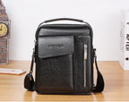 Bolsa Carteiro Masculina Transversal Couro BOL17 - Bolsa Carteiro Masculina Transversal Couro Casa Tech Loja Preto 