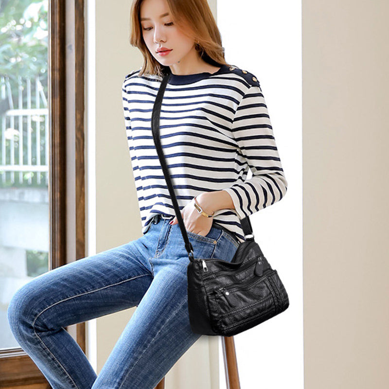 Bolsa Crossbody Feminina Vintage G10P7 - Bolsa Crossbody Feminina Vintage Casa Tech Loja 