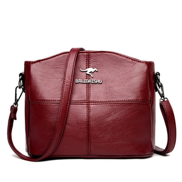 Bolsa de Couro Bally BCF32 - Bolsa de Couro Bally Casa Tech Vermelha 