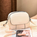 Bolsa De Couro Casual Feminina Saddle G10P15 - Bolsa De Couro Casual Feminina Saddle Casa Tech Loja Bege 