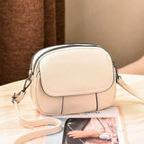Bolsa De Couro Casual Feminina Saddle