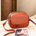 Bolsa De Couro Casual Feminina Saddle G10P15 - Bolsa De Couro Casual Feminina Saddle Casa Tech Loja Café 