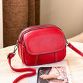 Bolsa De Couro Casual Feminina Saddle G10P15 - Bolsa De Couro Casual Feminina Saddle Casa Tech Loja Vermelho 