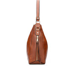 Bolsa de Couro Feminina Labella Grande G10P8 - Bolsa de Couro Feminina Labella Grande Casa Tech Loja 