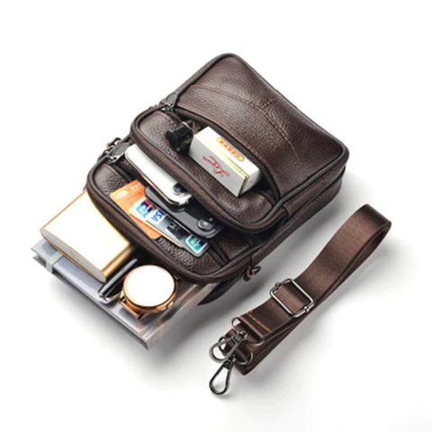 Bolsa de Couro Masculina MBM12 - Bolsa de Couro Masculina Casa Tech 