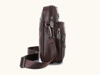 Bolsa de Couro Masculina MBM12 - Bolsa de Couro Masculina Casa Tech 