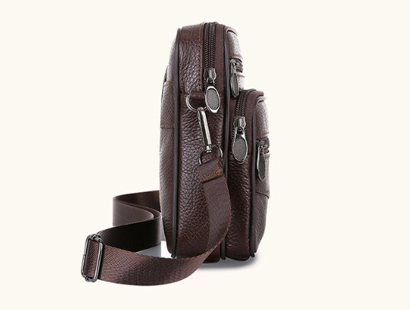Bolsa de Couro Masculina MBM12 - Bolsa de Couro Masculina Casa Tech 