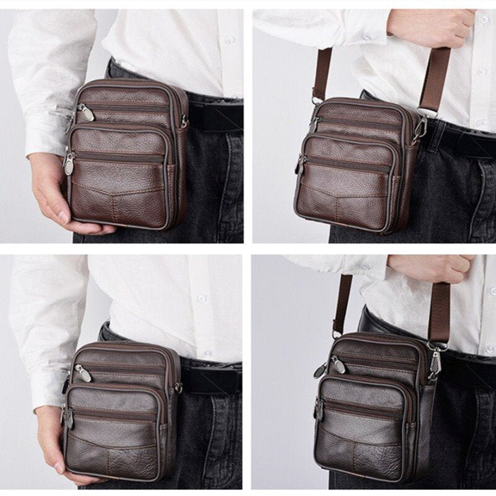 Bolsa de Couro Masculina MBM12 - Bolsa de Couro Masculina Casa Tech 