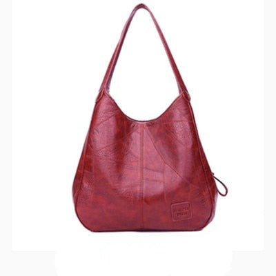 Bolsa de Couro Mônaco Original G5P1 - Bolsa de Couro Feminina Bella Casa Tech Loja Vermelho 