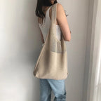 Bolsa de Crochê Feminina Casual BOL16 - Bolsa de Crochê Feminina Casual Casa Tech Loja 