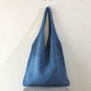 Bolsa de Crochê Feminina Casual BOL16 - Bolsa de Crochê Feminina Casual Casa Tech Loja Azul 