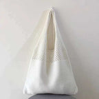 Bolsa de Crochê Feminina Casual BOL16 - Bolsa de Crochê Feminina Casual Casa Tech Loja Branco 
