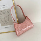 Bolsa de Ombro em Couro PU G4P21 - Bolsa de Ombro em Couro PU Casa Tech Loja Rosa 