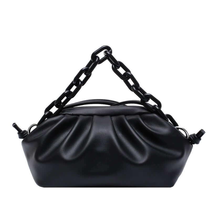 Bolsa Feminina Corrente Pequena Luxo BOL21 - Bolsa Feminina Corrente Pequena Luxo Casa Tech Loja Preto 