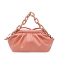 Bolsa Feminina Corrente Pequena Luxo BOL21 - Bolsa Feminina Corrente Pequena Luxo Casa Tech Loja Rosa 