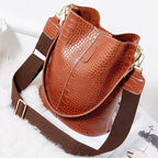 Bolsa Feminina de Couro Crocodilo G10P8 - Bolsa Feminina de Couro Crocodilo Casa Tech Loja 
