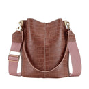 Bolsa Feminina de Couro Crocodilo G10P8 - Bolsa Feminina de Couro Crocodilo Casa Tech Loja Rosê 