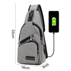 Bolsa Tiracolo Masculina Casual MBM07 - Bolsa Tiracolo Masculina Casual Casa Tech Loja 