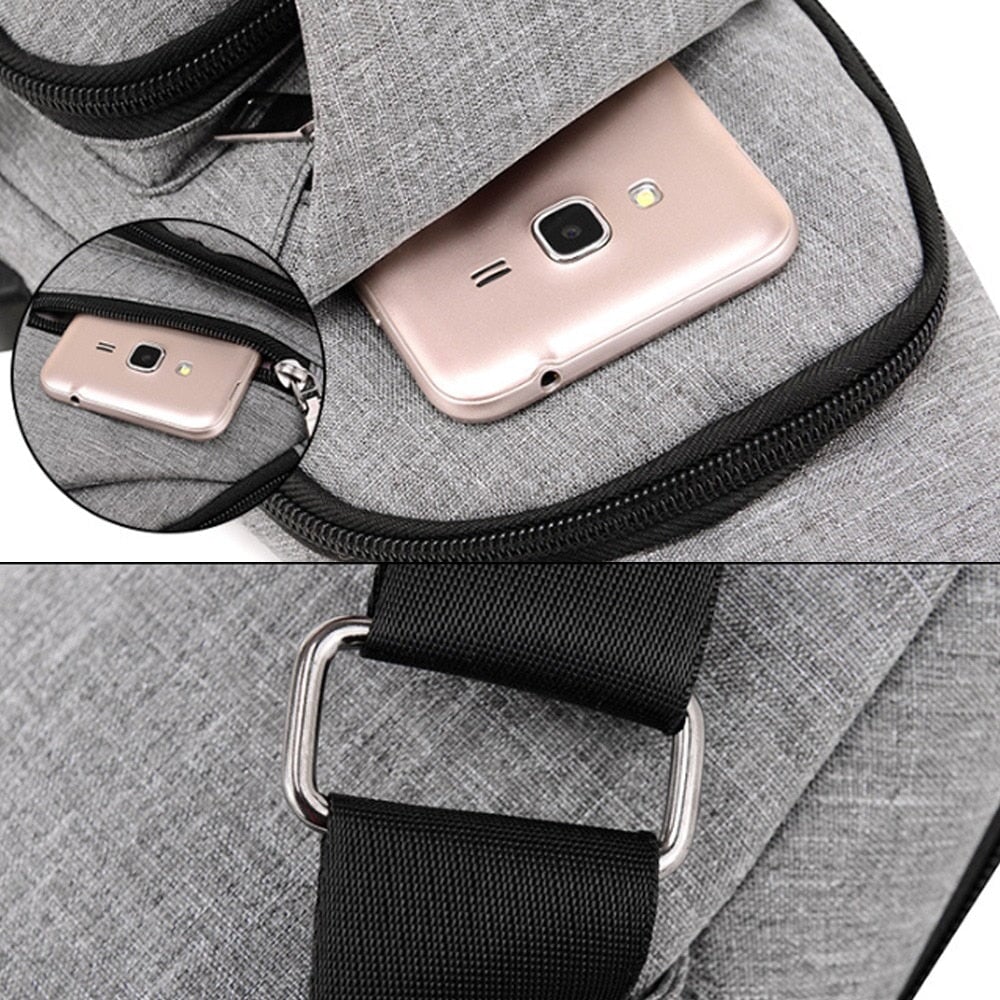 Bolsa Tiracolo Masculina Casual MBM07 - Bolsa Tiracolo Masculina Casual Casa Tech Loja 
