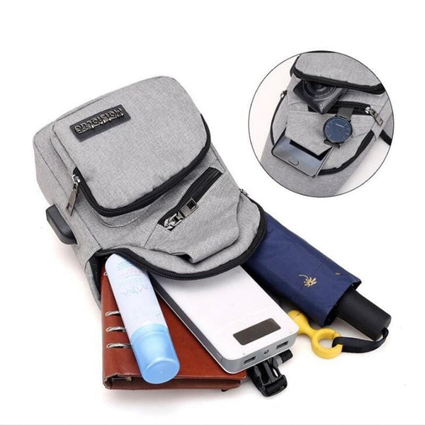 Bolsa Tiracolo Masculina Casual MBM07 - Bolsa Tiracolo Masculina Casual Casa Tech Loja 
