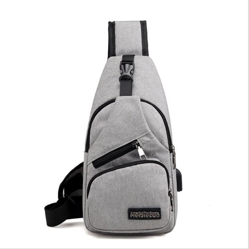 Bolsa Tiracolo Masculina Casual MBM07 - Bolsa Tiracolo Masculina Casual Casa Tech Loja Branco 