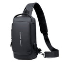 Bolsa Transversal Antifurto com Carregamento USB 0 Casa Tech Black 
