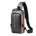 Bolsa Transversal Antifurto com Carregamento USB 0 Casa Tech Gray 