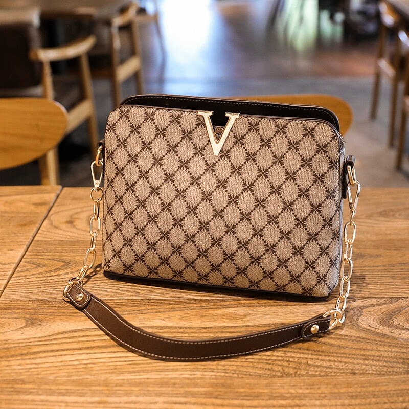 Bolsa Valentina Luxo Couro Premium BCF33 -Bolsa Valentina Luxo Couro Premium Casa Tech 