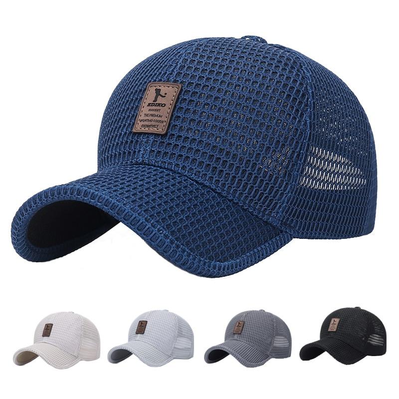 Boné Masculino Aba Curva Respirável CBM05 - Boné Masculino Aba Curva Respirável Casa Tech 