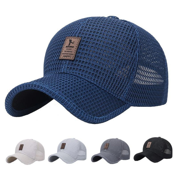 Boné Masculino Aba Curva Respirável CBM05 - Boné Masculino Aba Curva Respirável Casa Tech 