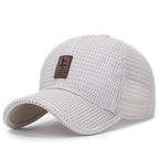 Boné Masculino Aba Curva Respirável CBM05 - Boné Masculino Aba Curva Respirável Casa Tech Bege 