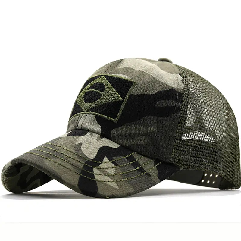 Boné Militar Tático Exército Brasileiro CHA2 - Boné Militar Tático Exército Brasileiro Casa Tech Loja Camuflagem 2 