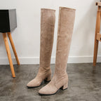 Bota Over The Knee Camurça Cano Longo Feminina Inverno 2022 G8P4 Casa Tech Loja 