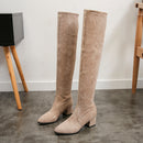 Bota Over The Knee Camurça Cano Longo Feminina Inverno 2022 G8P4 Casa Tech Loja 