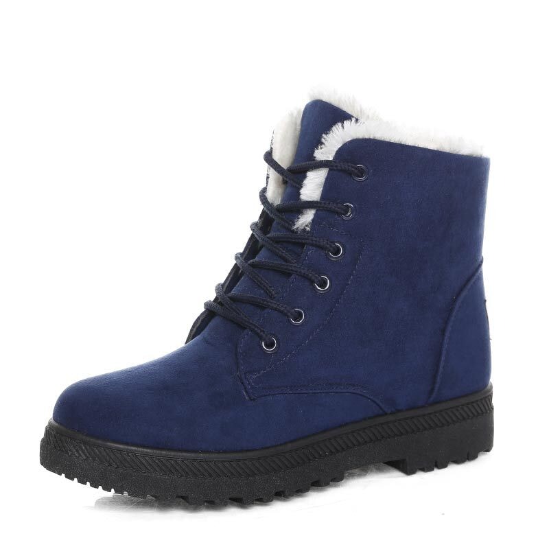 Bota Peluciada Feminina BTF14 - Bota Peluciada Feminina Casa Tech Azul 33 