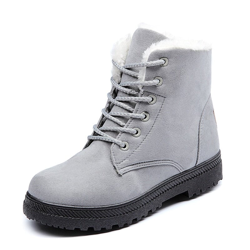 Bota Peluciada Feminina BTF14 - Bota Peluciada Feminina Casa Tech Cinza 33 