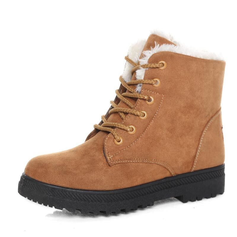 Bota Peluciada Feminina BTF14 - Bota Peluciada Feminina Casa Tech Marrom 33 