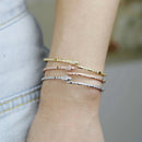 Bracelete Serpente Ouro Branco e Zircônia GR1P5 - Bracelete Serpente Ouro Branco e Zircônia Casa Tech Loja 