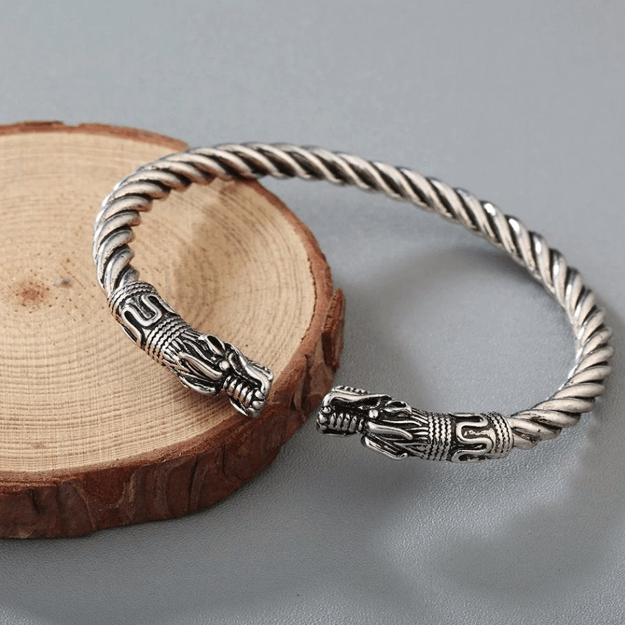 Bracelete Viking - Dragão GR1P6 - Bracelete Viking - Dragão Casa Tech Loja 