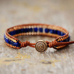 Bracelete zen Azul Marinho e Turquesa RPF10 - Bracelete zen Azul Marinho e Turquesa Casa Tech Feminino Azul Marinho 
