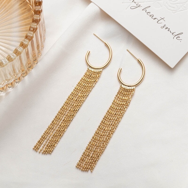 Brinco Cascata Ear Cuff JSF15 - Brinco Cascata Ear Cuff Casa Tech Dourado 