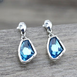 Brinco Cristal Azul