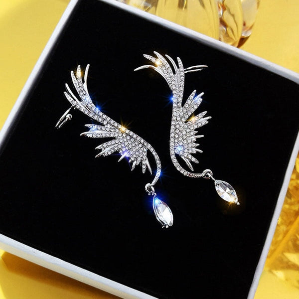 Brinco de Princesa com Cristal - Asas de Anjo 0 Casa Tech S-2 