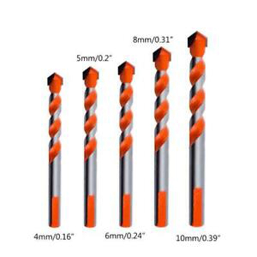 Brocas Diamantadas - Diamond Brock GR1P8 - Brocas Diamantadas Casa Tech Loja 5un 4 5 6 8 10mm 
